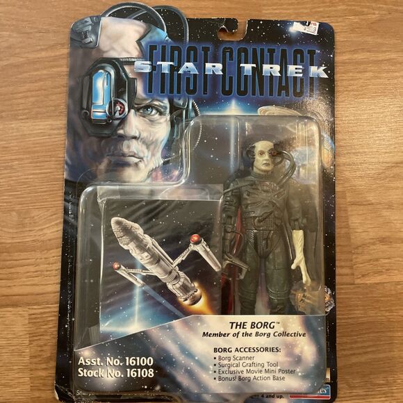 Star Trek First Contact The Borg Action Figure 1996 Playmates 16108 NIP! NEW - Picture 2 of 8